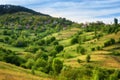 Spring is coming... Amazing spring view with a little village in Rhodopi Mountains, Bulgaria Ã¢â¬â Image. Royalty Free Stock Photo